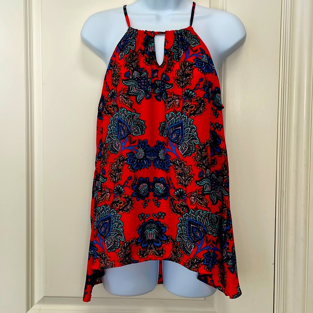 Collective Concepts Floral Halter Tank